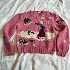 Hand knit sweater